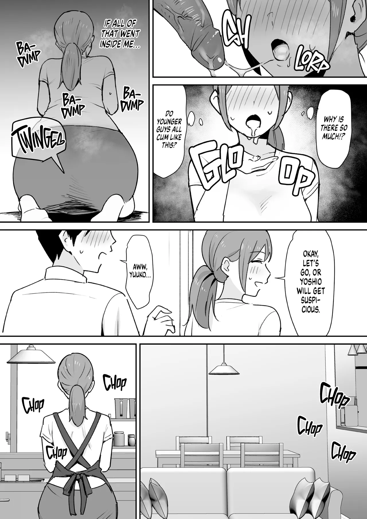 Yuujin no Haha wa Dekachin ni Yowai | My Friend's Mom is Weak to a Huge Cock page 16 original parody - squirting milf hentai manga - read online free