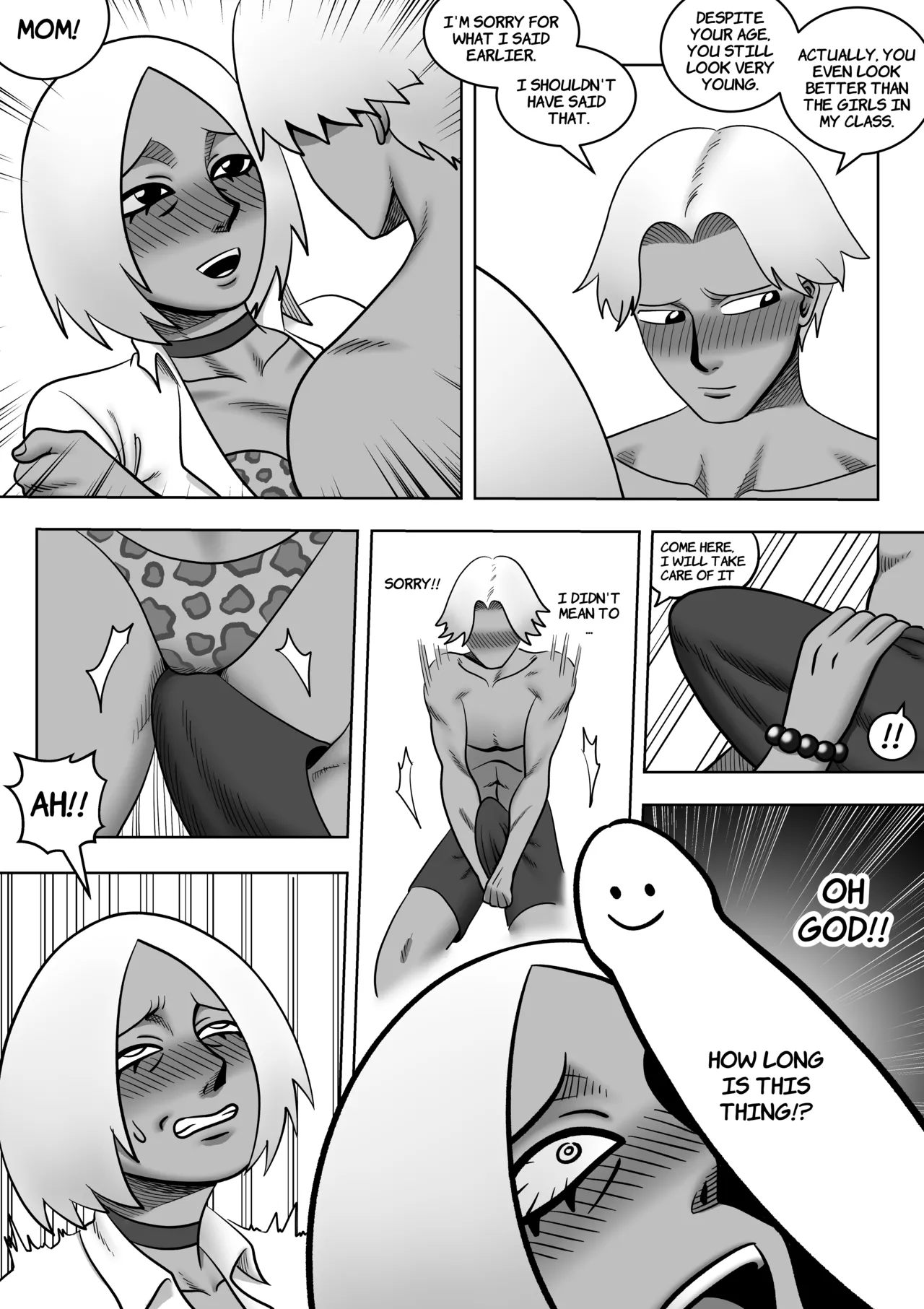 Mother and Son on a desert island #1 page 12 original parody - handjob milf hentai manga - read online free