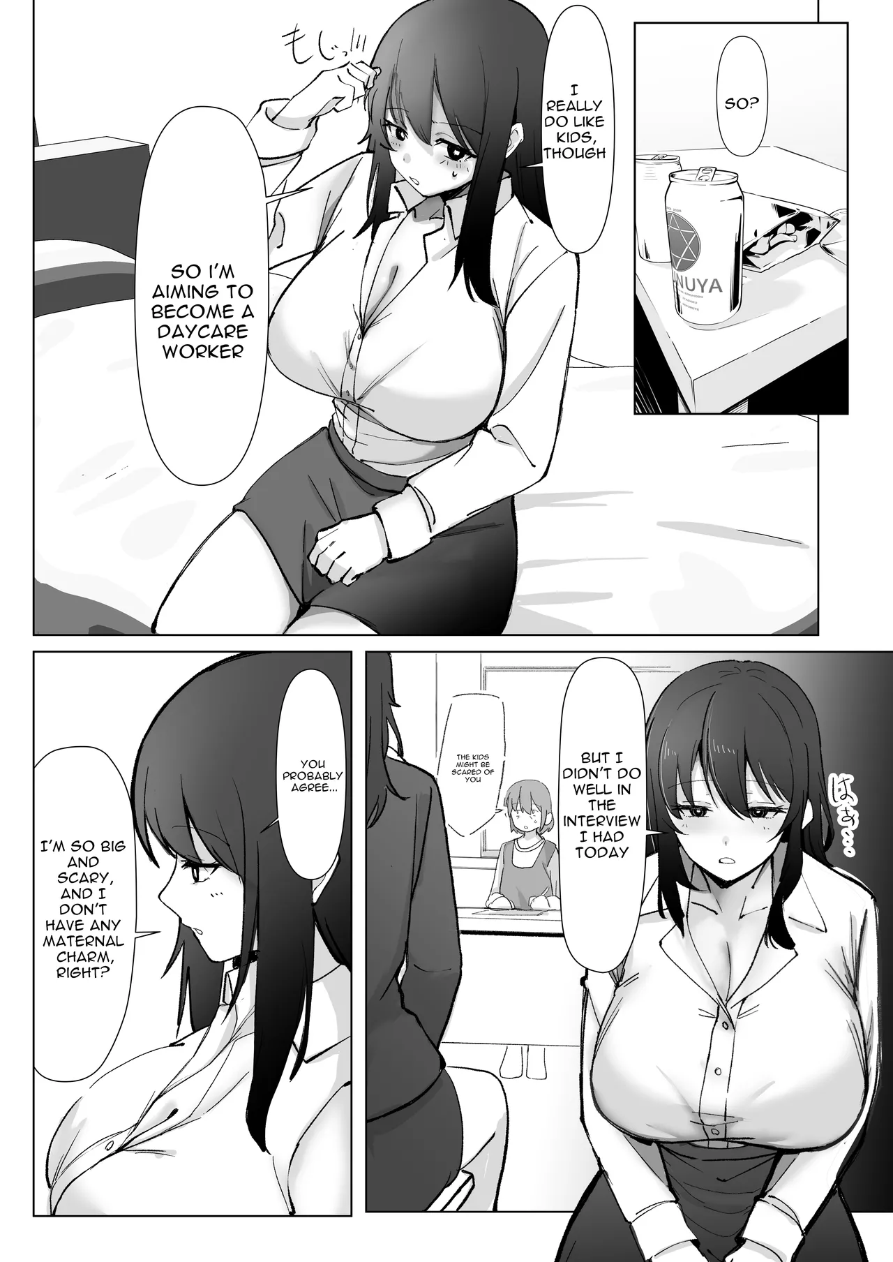 200cm Deka Hoikushi wa Bosei ga Tarinai node Boku ga Renshuudai ni naru Hanashi page 13 original parody - big breasts breast feeding hentai manga - read online free