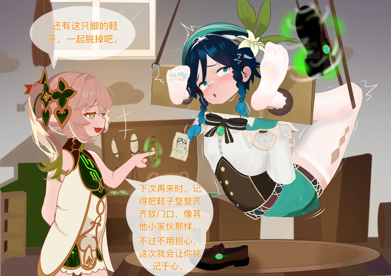 The Story of Narcita and Venti page 21 featuring venti genshin impact parody - chastity belt gag hentai manga - read online free