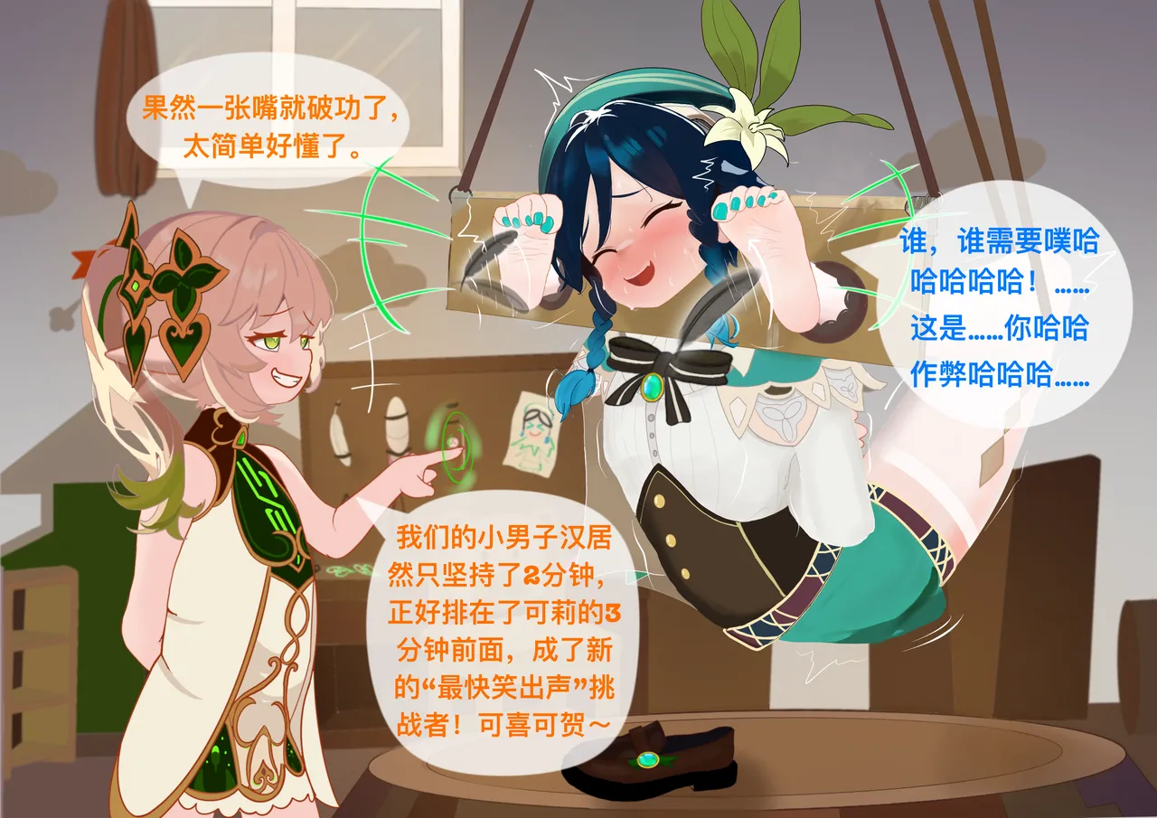 The Story of Narcita and Venti page 38 featuring venti genshin impact parody - chastity belt gag hentai manga - read online free