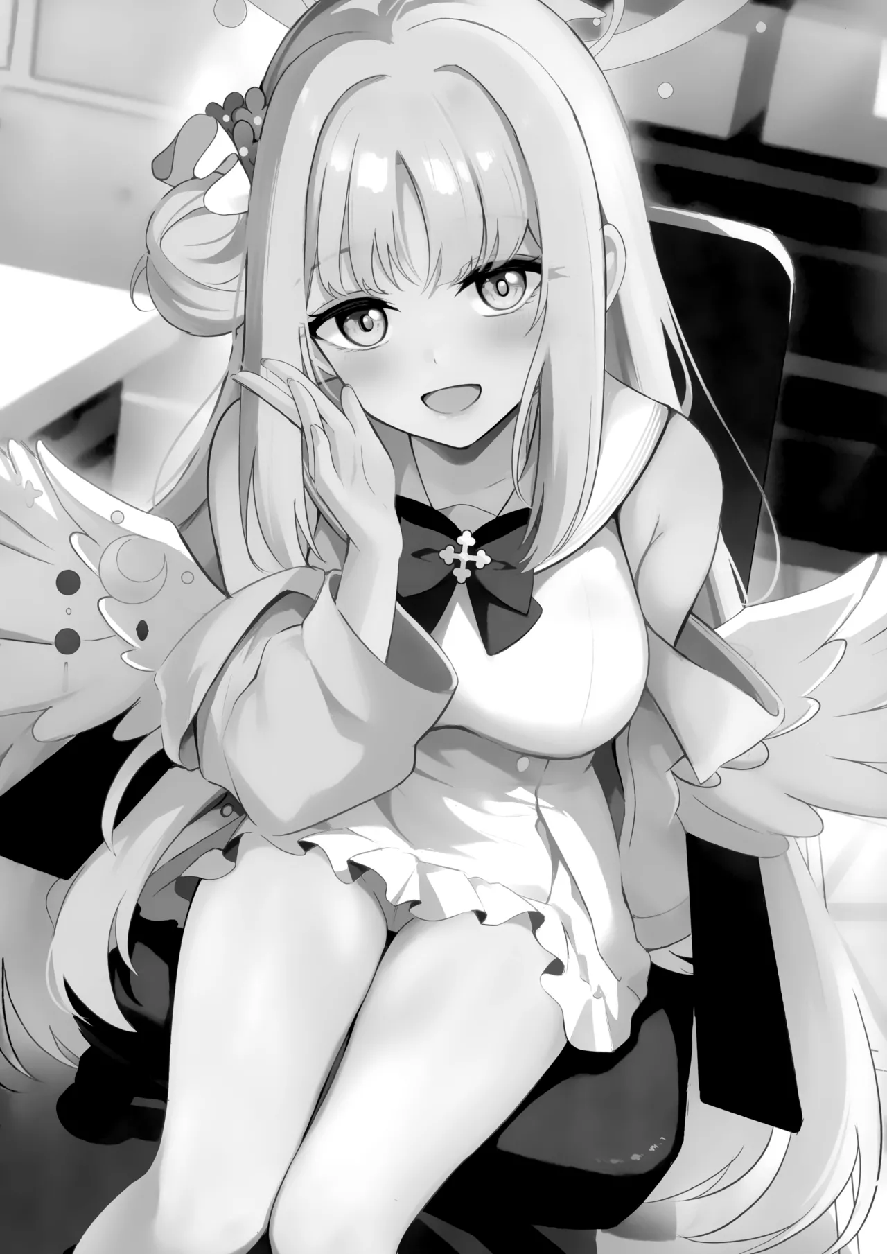 Sensei dake no Mondaiji | 只属于老师的坏坏捣蛋鬼 page 40 featuring mika misono blue archive parody - wings big breasts hentai manga - read online free