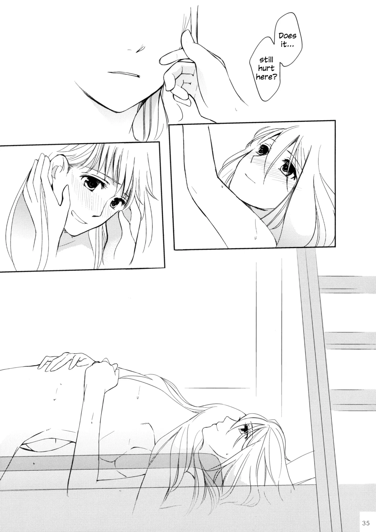 Meteora page 34 hayate x blade parody - kissing females only hentai manga - read online free