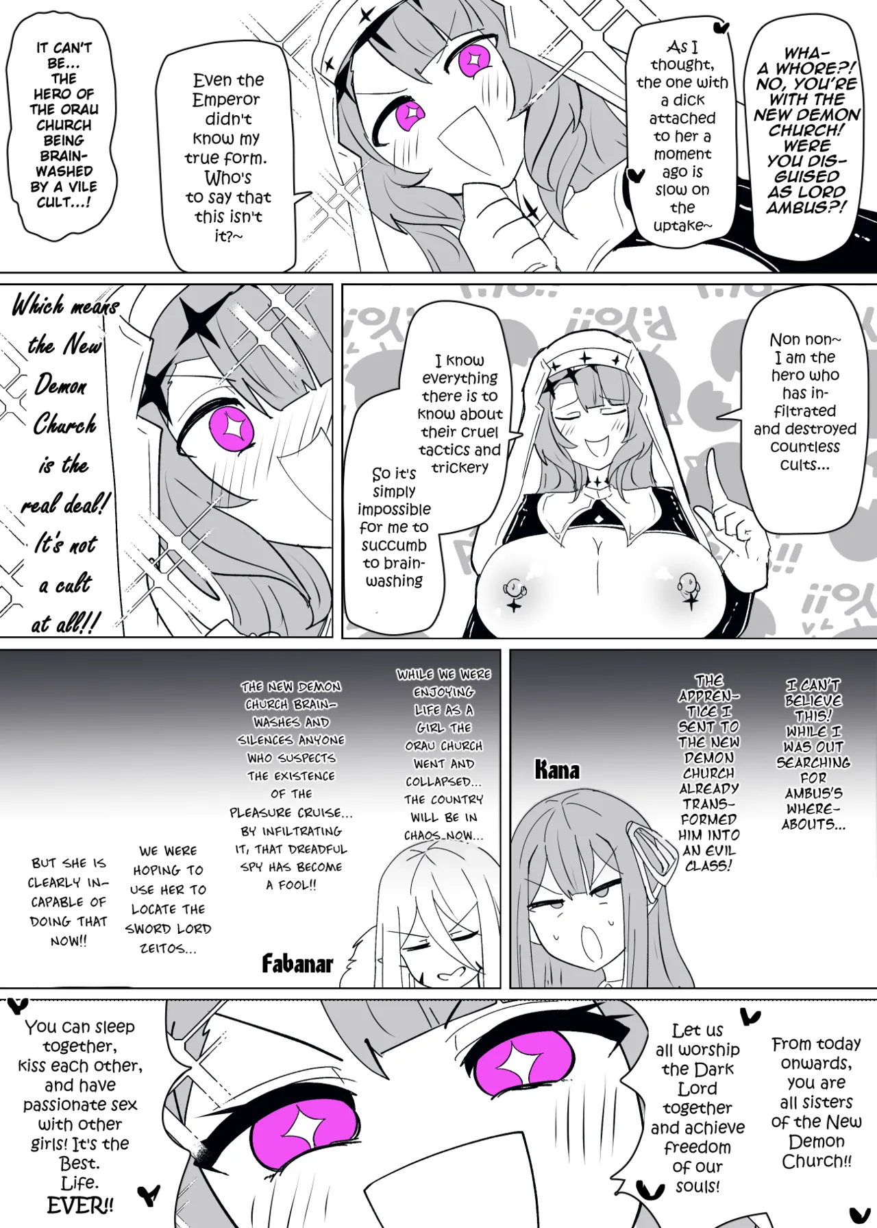 Matenshoku no Yakata 11 | The House of Evil Class Change 11 Demon Cultist Sister page 23 original parody - kissing transformation hentai manga - read online free