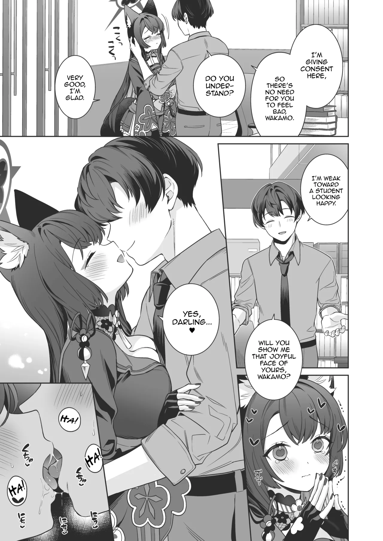 [NOMIYAGUMI (Ichinomiya)] Junjou ♥ Renjou Hatsujou Kitsune -4- | Pure ♥ Lovestruck Fox in Heat -4- (Blue Archive) [English] [mysterymeat3] [Digital] page 30 featuring sensei blue archive parody - big breasts multi-work series hentai manga - read online free