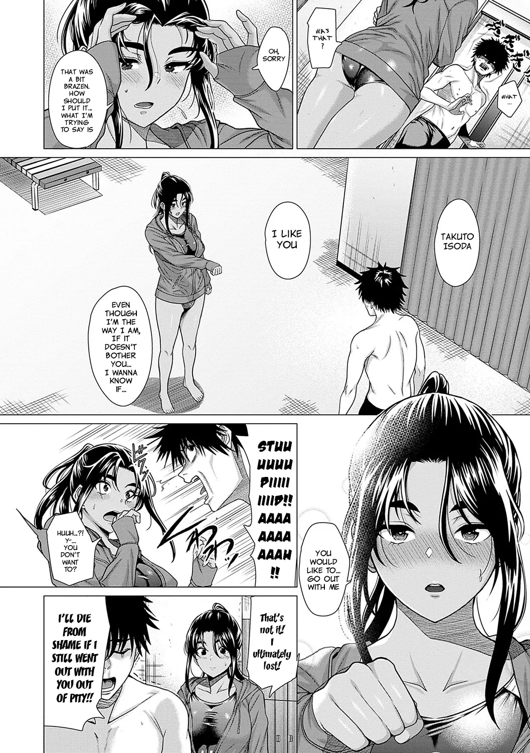 Show Me You Mean It + I Show My Sincerity page 23 - big breasts swimsuit hentai manga - read online free