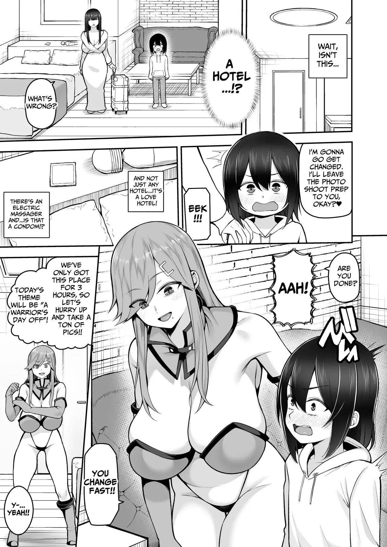 Boku dake no Cosplay Onee-san | My Very Own Cosplay Onee-san page 9 - kissing big breasts hentai manga - read online free
