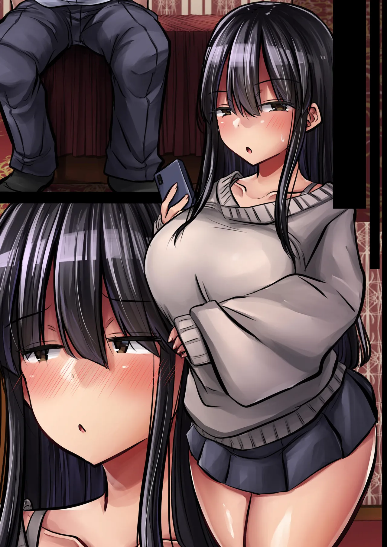 Metsuki mo Kuchi mo Warui Kouhai-chan wa Ore no koto ga Suki na node Sukebe na Mizugi Onegai shite Mechakucha H shimashita. page 94 original parody - big breasts swimsuit hentai manga - read online free