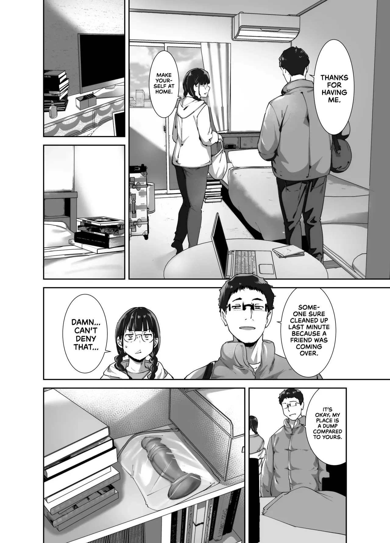 Otaku Tomodachi to no Sex wa Saikou ni Kimochi Ii 2 | Sex with Your Otaku Friend is Mindblowing 2 page 25 original parody - sweating leg lock hentai manga - read online free
