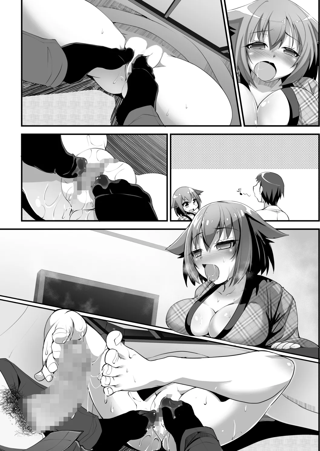 Hadaka de Nyannyan Nama Hame Okota page 32 original parody - big breasts mosaic censorship hentai manga - read online free