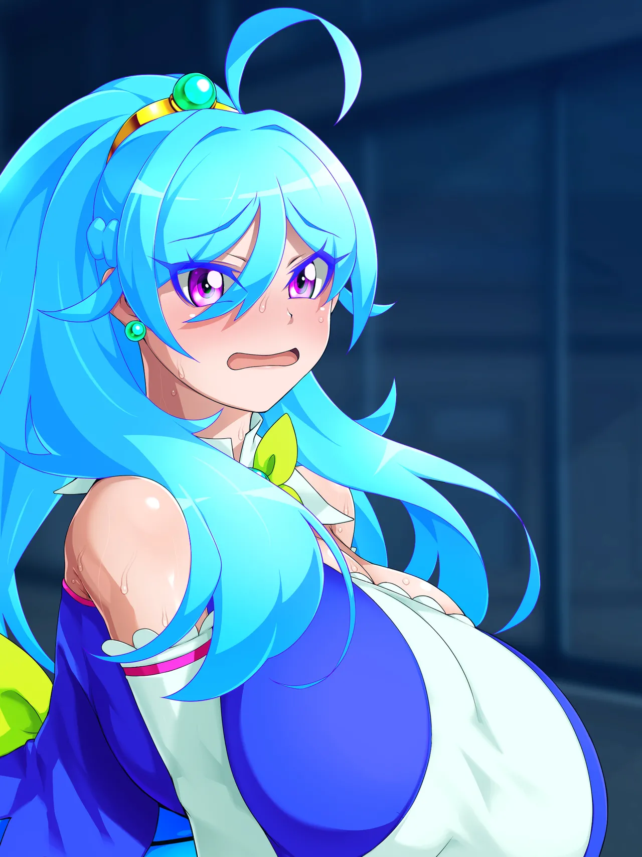 [GFF (Kuribayashi Chris)] Kanzu Megumi wa do~~~shitemo onnanoko ni kintama o hayashitai page 218 original parody - futanari big breasts hentai manga - read online free