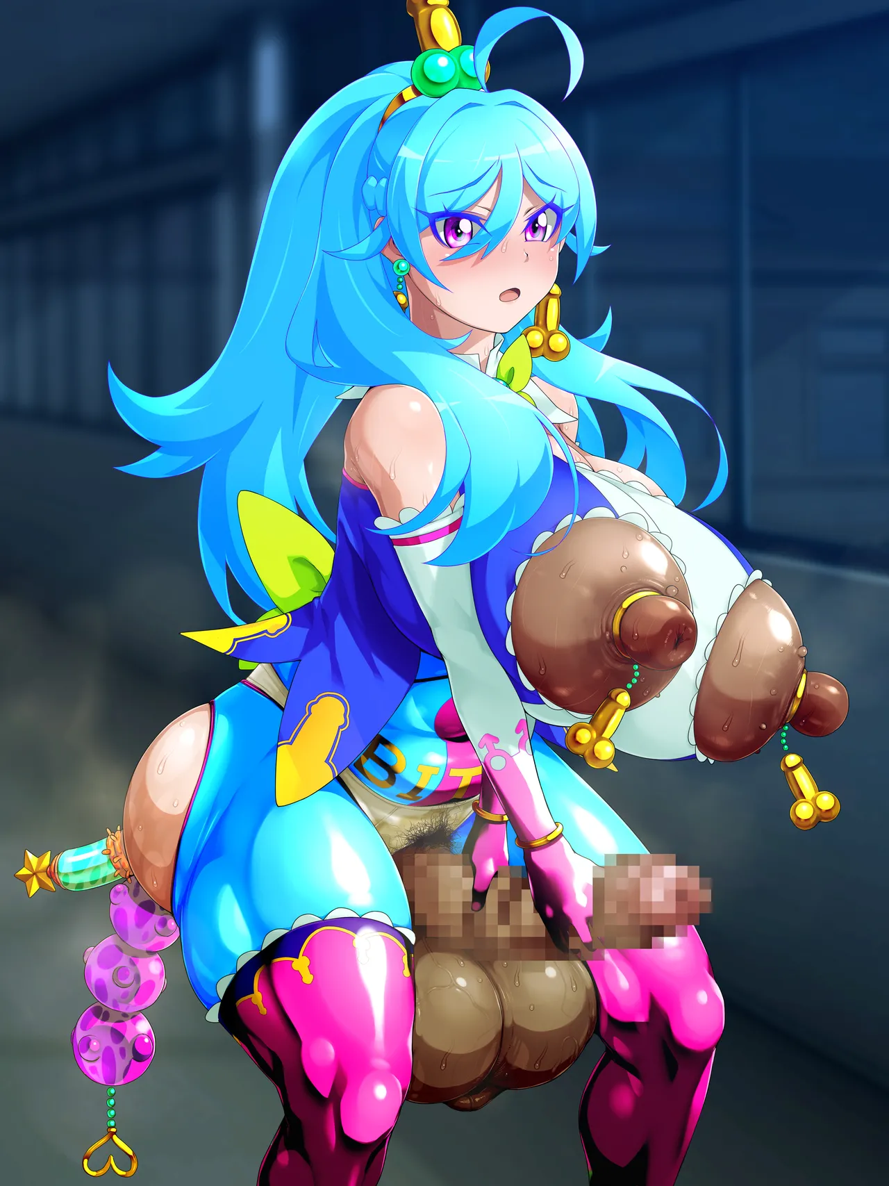 [GFF (Kuribayashi Chris)] Kanzu Megumi wa do~~~shitemo onnanoko ni kintama o hayashitai page 228 original parody - futanari big breasts hentai manga - read online free