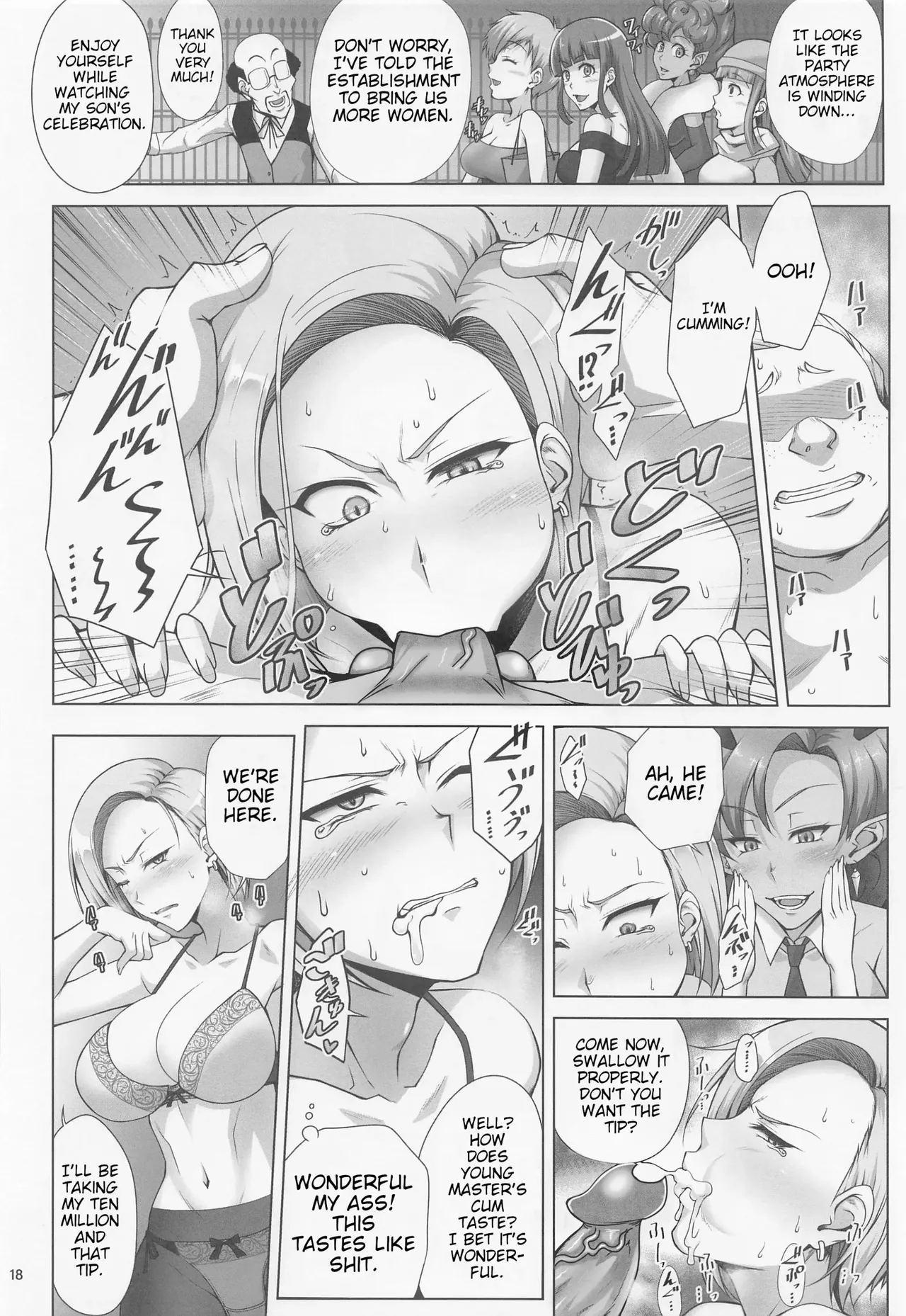 Saikyou Mama wa Kasegitai | The Strongest Mom ever wants to earn some Money page 17 featuring android 18 dragon ball super parody - futanari big breasts hentai manga - read online free