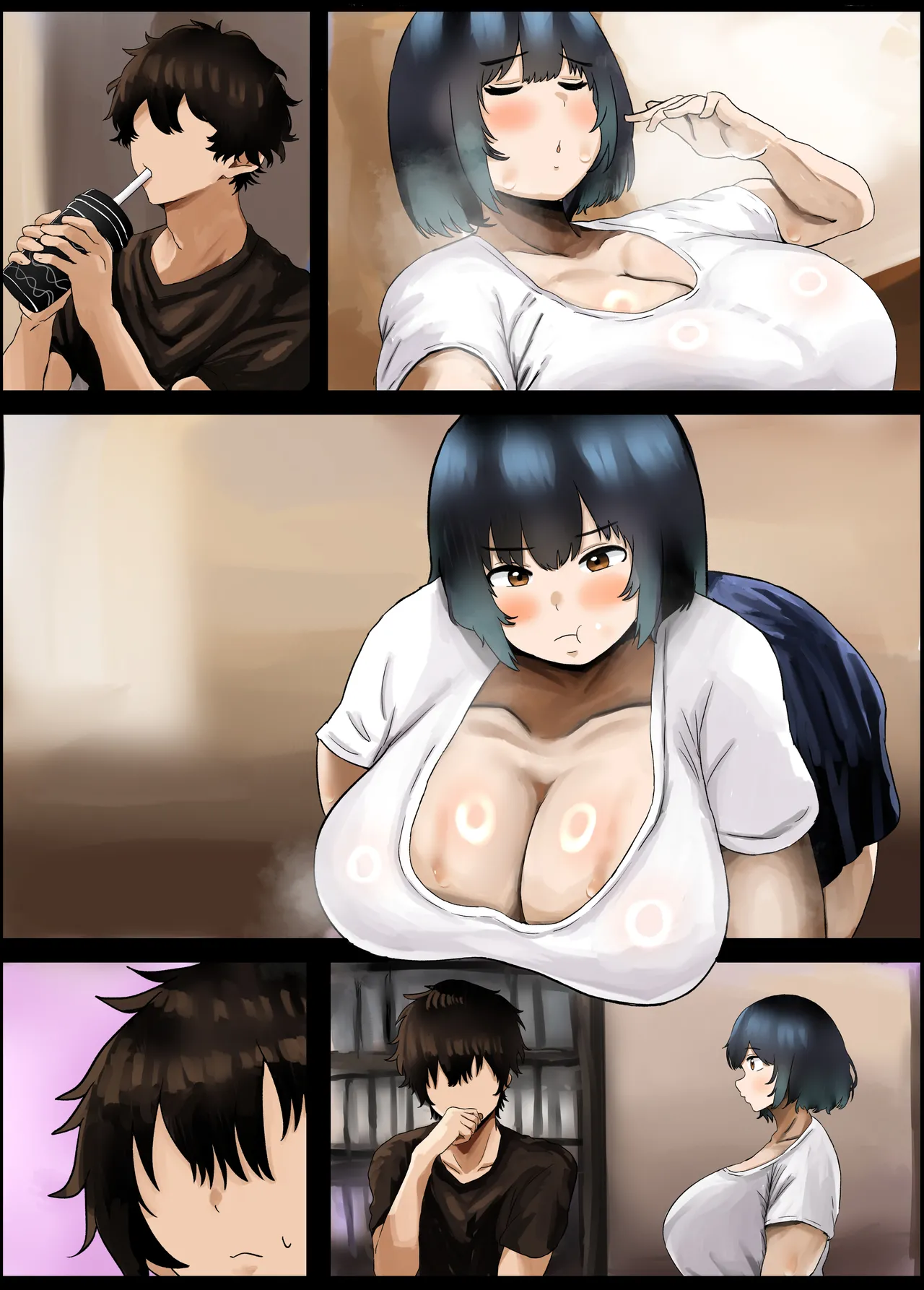 Pocchari Mucchiri Hokahoka Osananajimi to Issen o Koeru Toki page 32 original parody - big breasts full color hentai manga - read online free