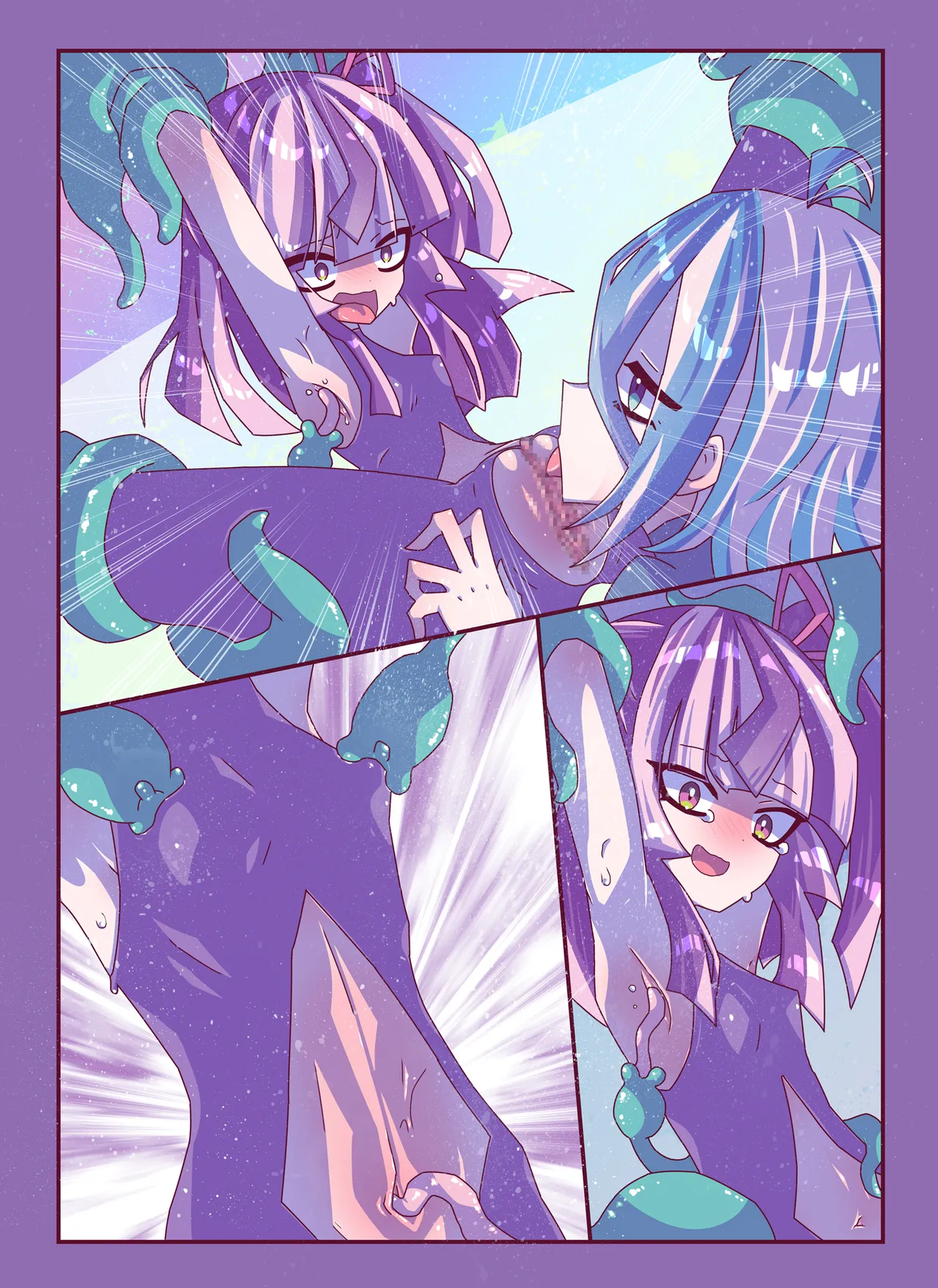 [Kakuran Operetta] Zassou Kari-chan 2nin Ko-cho Pero Kusuguri Haiboku page 42 original parody - females only tickling hentai manga - read online free