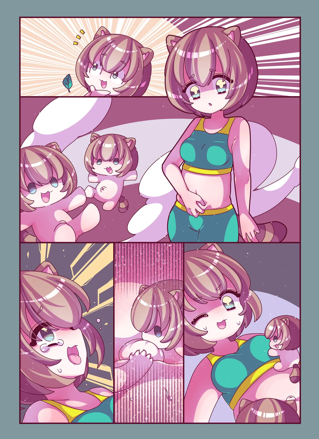 Kenzen! Ko-cho Pero Comic 4 page 45 original parody - females only tickling hentai manga - read online free