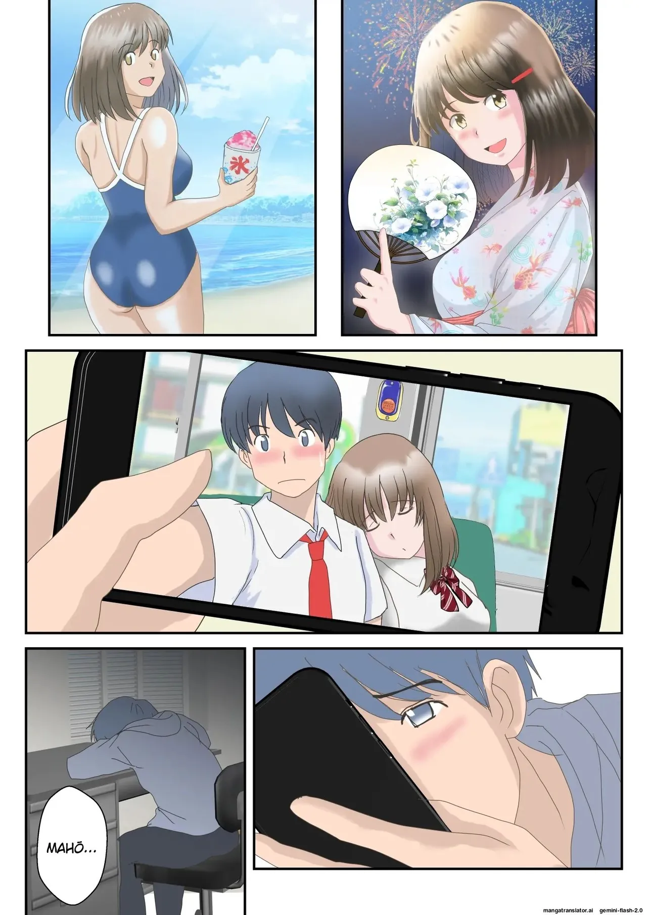 Ano Hi no Kimi wa, Mou Inai. page 59 original parody - kissing leg lock hentai manga - read online free