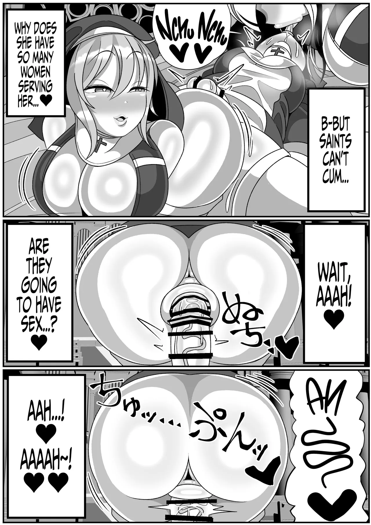 Futanari Seijo Shasei Kinshirei | Dick Slingin' Saintess page 38 original parody - futanari kissing hentai manga - read online free