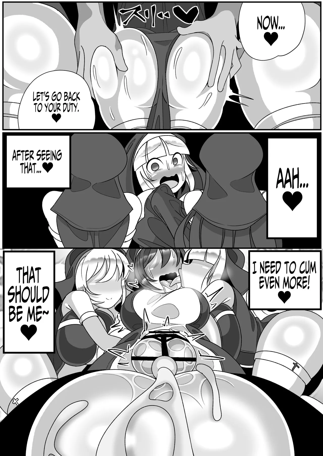 Futanari Seijo Shasei Kinshirei | Dick Slingin' Saintess page 44 original parody - futanari kissing hentai manga - read online free