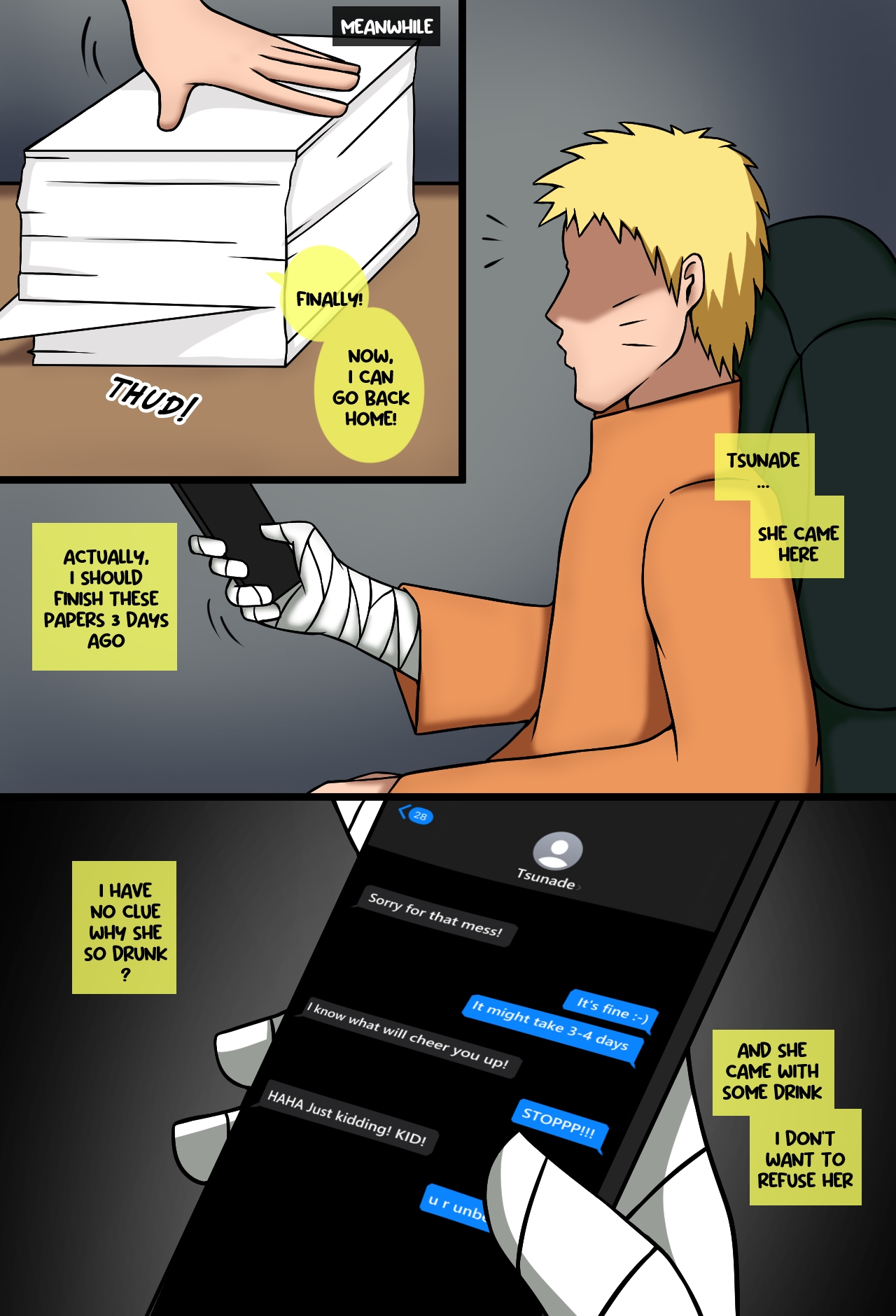 True Colors 2 page 28 featuring tsunade naruto parody - kissing big breasts hentai manga - read online free