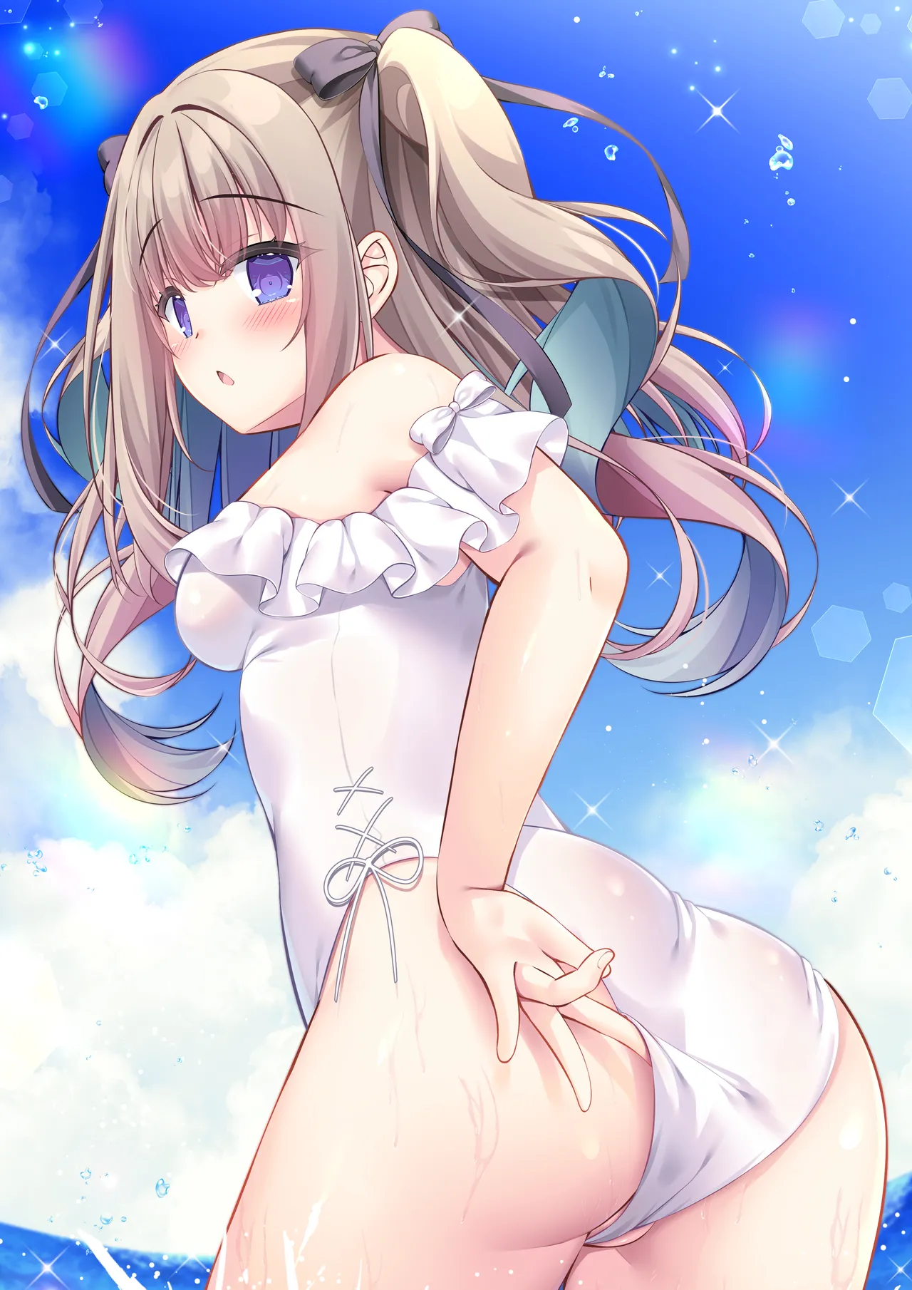 Manatsu to Yokubou no Seaside page 25 original parody - swimsuit sole female hentai manga - read online free