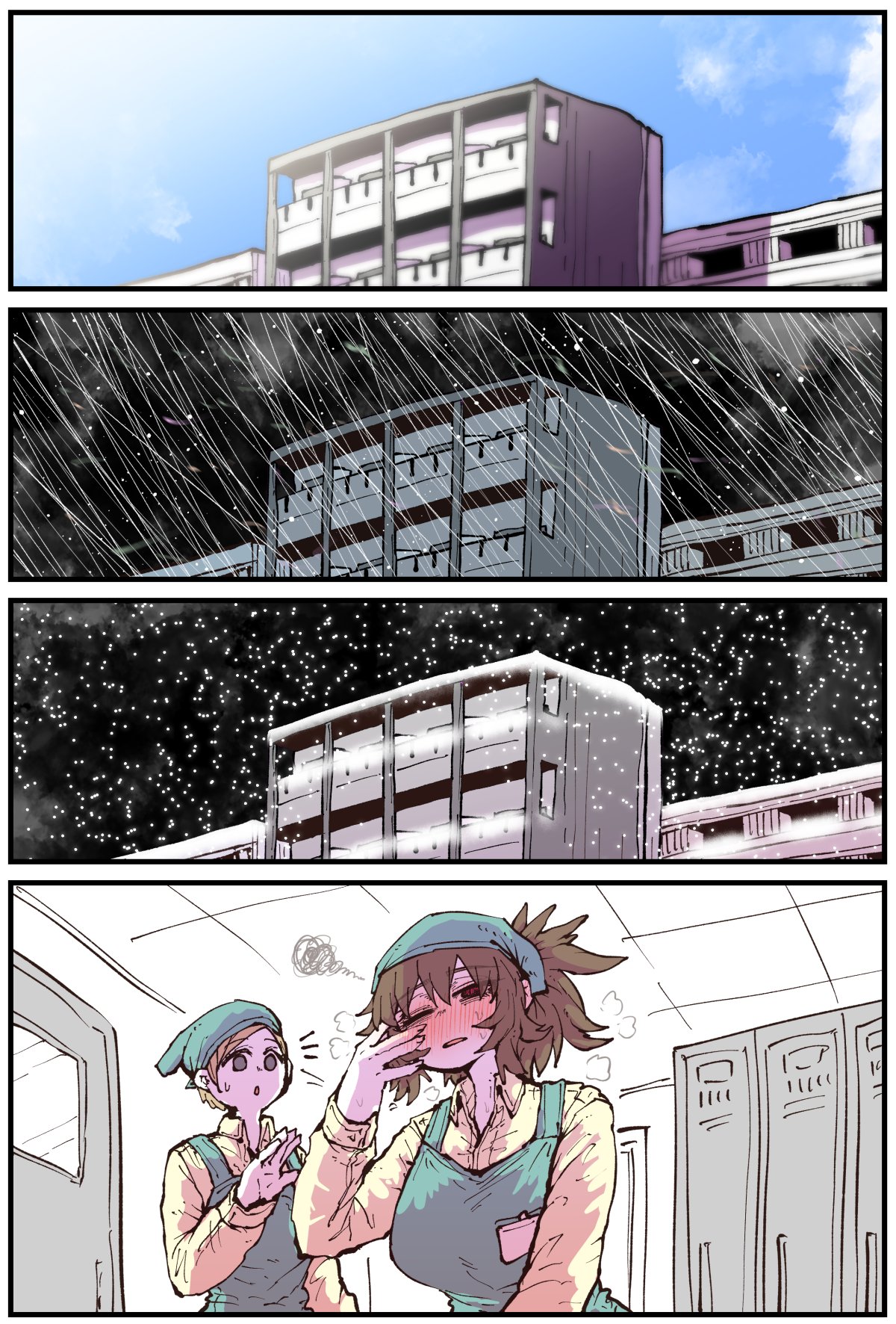 Jimoto ni Kaettekitara Osananajimi ga Kowareteta page 195 original parody - squirting big breasts hentai manga - read online free