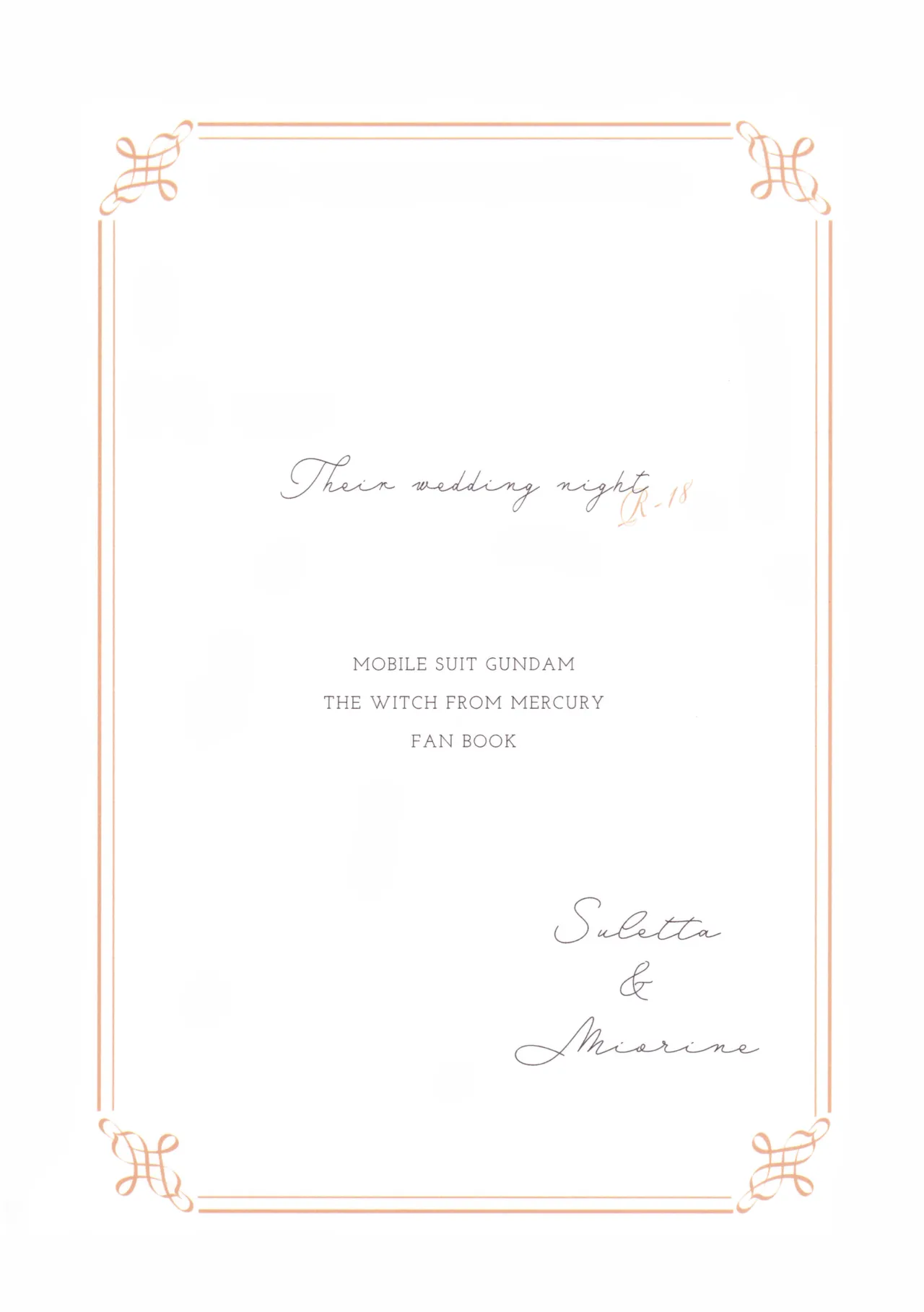 Their Wedding Night page 32 featuring miorine rembran mobile suit gundam the witch from mercury parody - cunnilingus females only hentai manga - read online free