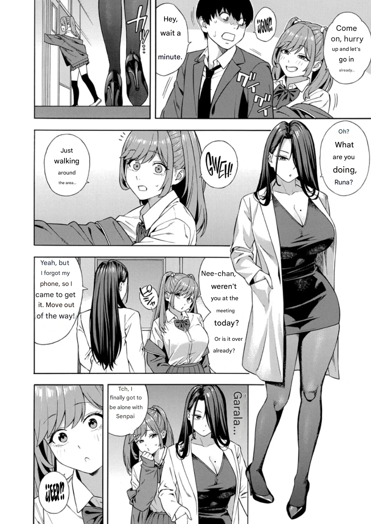 Making a Harem of the Three Bitchy Gal Sisters - Part 3 page 12 - handjob big breasts hentai manga - read online free