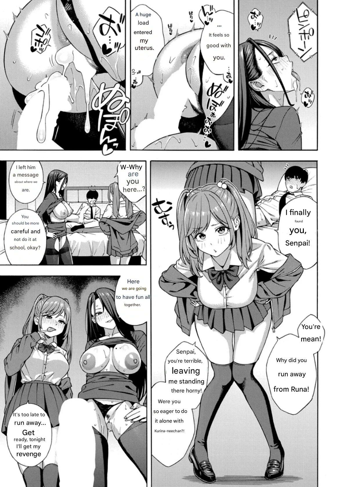 Making a Harem of the Three Bitchy Gal Sisters - Part 3 page 35 - handjob big breasts hentai manga - read online free
