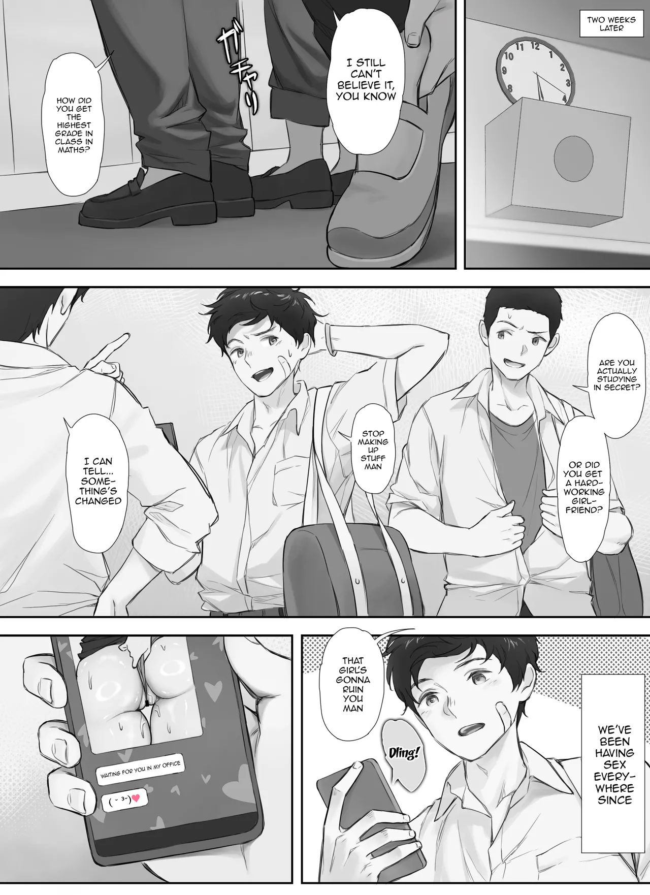 Ore to Kyonyuu Tannin Kyoushi no Himitsu no Kankei / My Secret Relationship With My Huge-Boobed Teacher page 59 original parody - milf sweating hentai manga - read online free