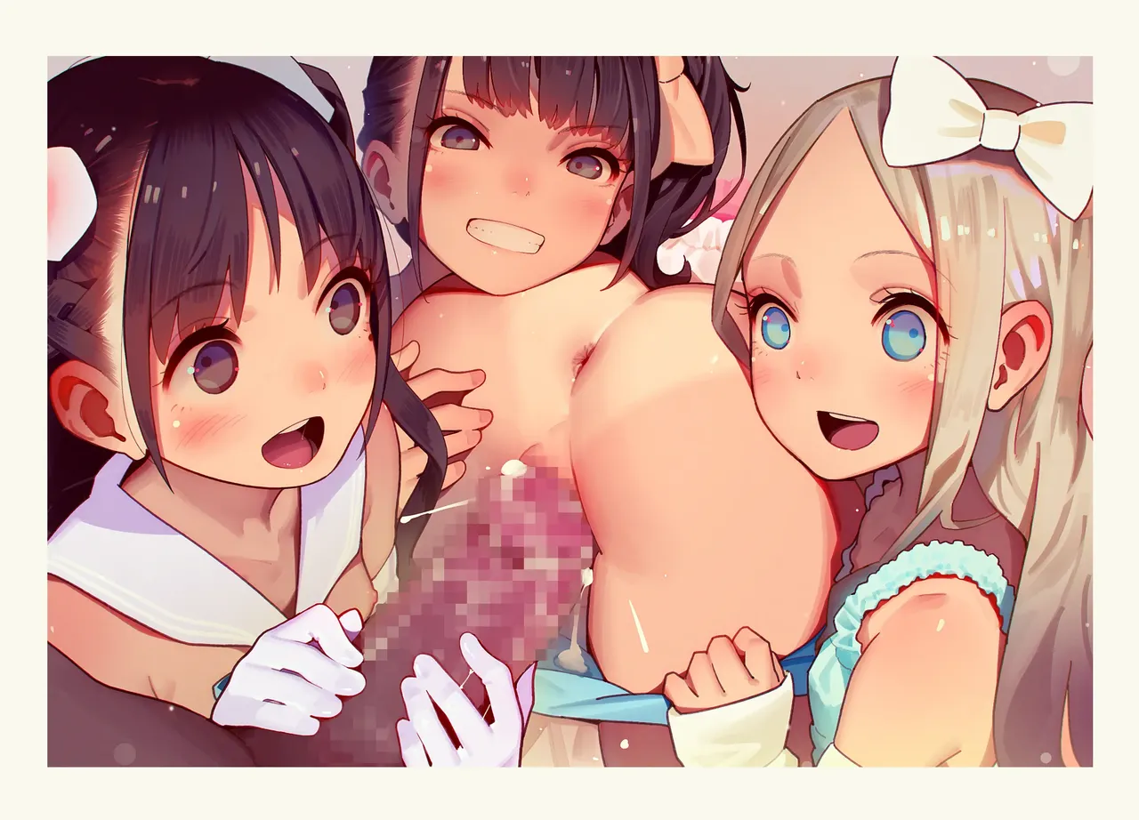 Otoko de asobu mesugaki-chan tachi illustration set 2020-2023 page 106 - full color dark skin hentai manga - read online free