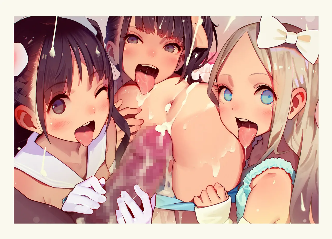 Otoko de asobu mesugaki-chan tachi illustration set 2020-2023 page 107 - full color dark skin hentai manga - read online free