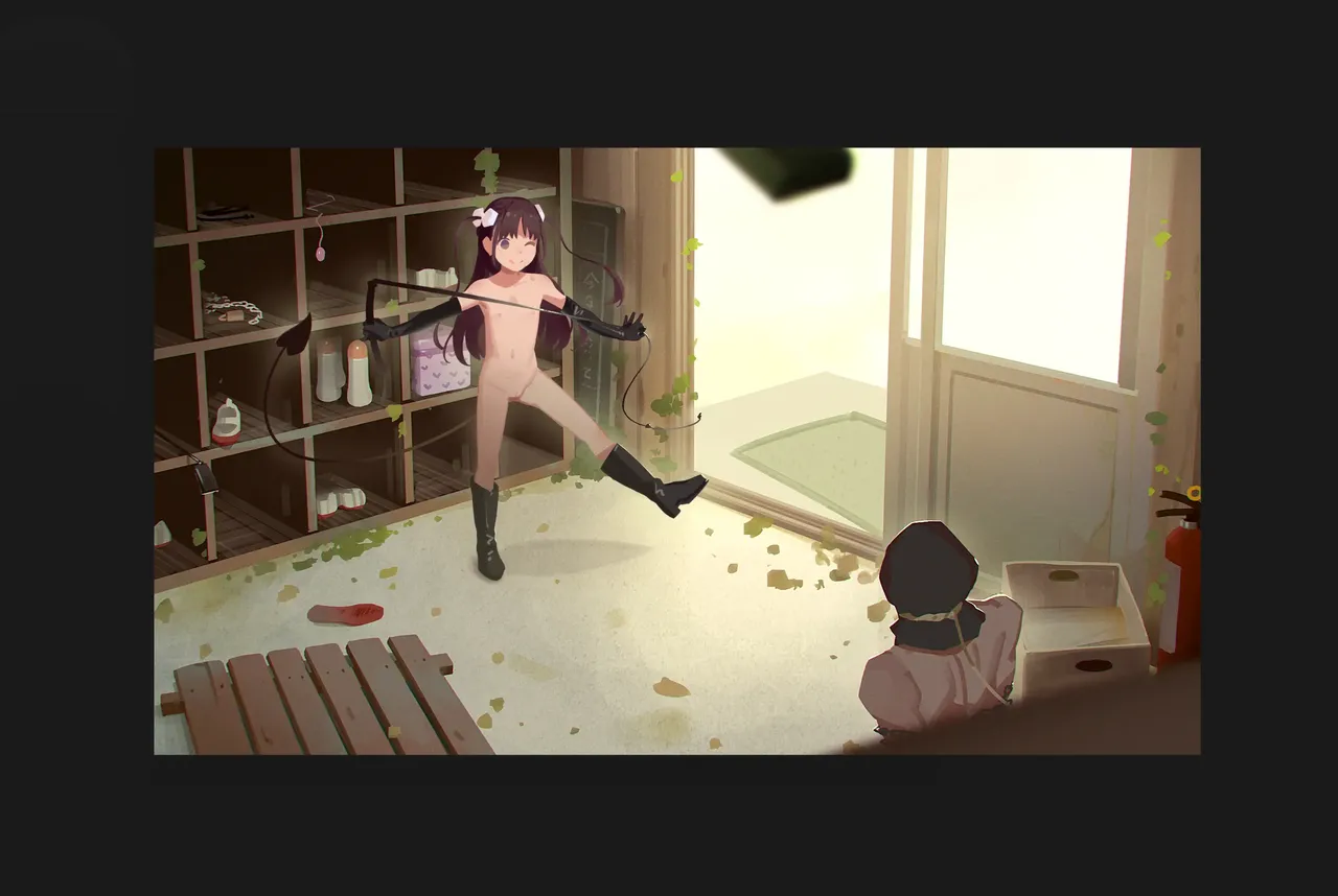 Otoko de asobu mesugaki-chan tachi illustration set 2020-2023 page 159 - full color dark skin hentai manga - read online free