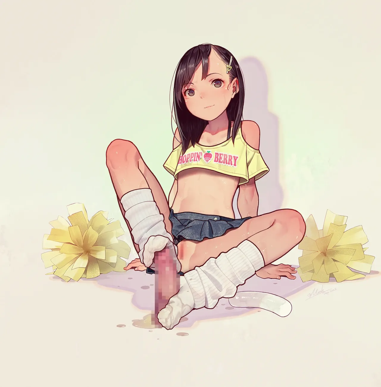 Otoko de asobu mesugaki-chan tachi illustration set 2020-2023 page 228 - full color dark skin hentai manga - read online free