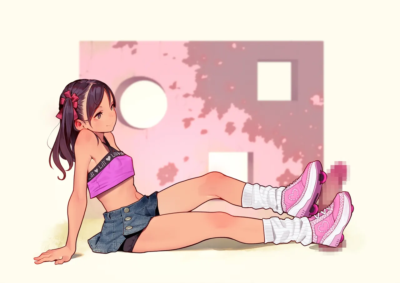 Otoko de asobu mesugaki-chan tachi illustration set 2020-2023 page 82 - full color dark skin hentai manga - read online free