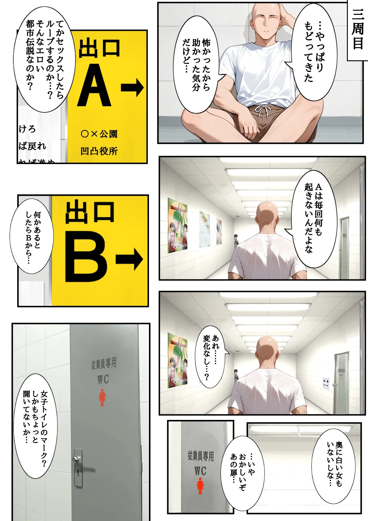 H Ban Deguchi Mitsuketa Ihen ga Ero Sugite Modorenai page 22 - comic ai generated hentai manga - read online free