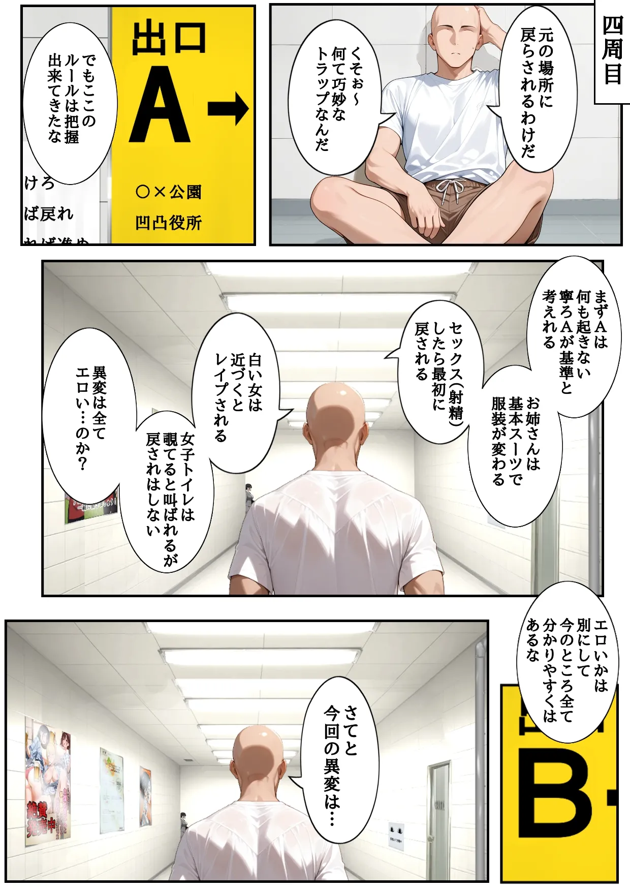 H Ban Deguchi Mitsuketa Ihen ga Ero Sugite Modorenai page 35 - comic ai generated hentai manga - read online free