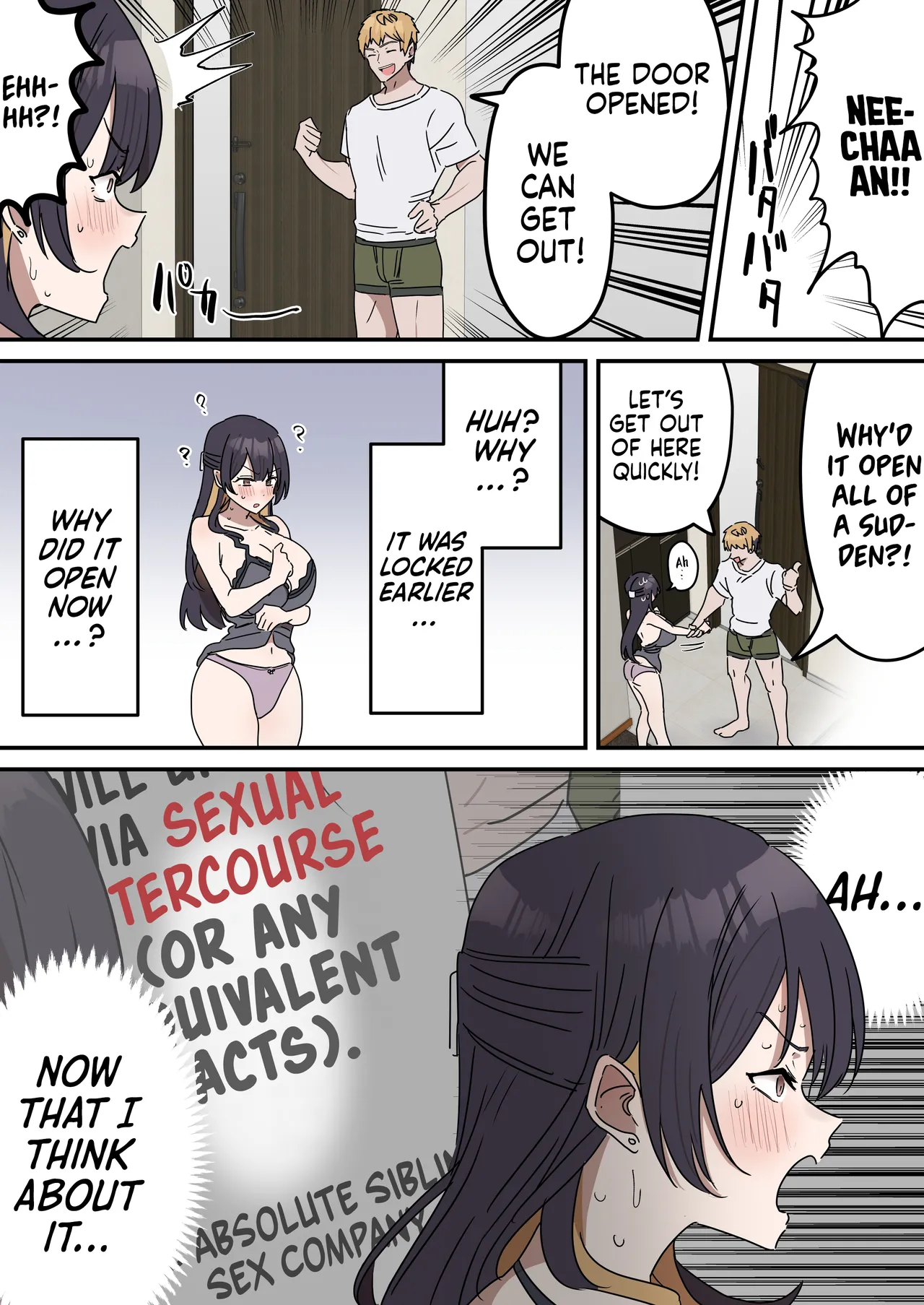 Pseudo Sex S*blings | Giji Sekkusu Kyo〇i page 44 original parody - sweating kissing hentai manga - read online free