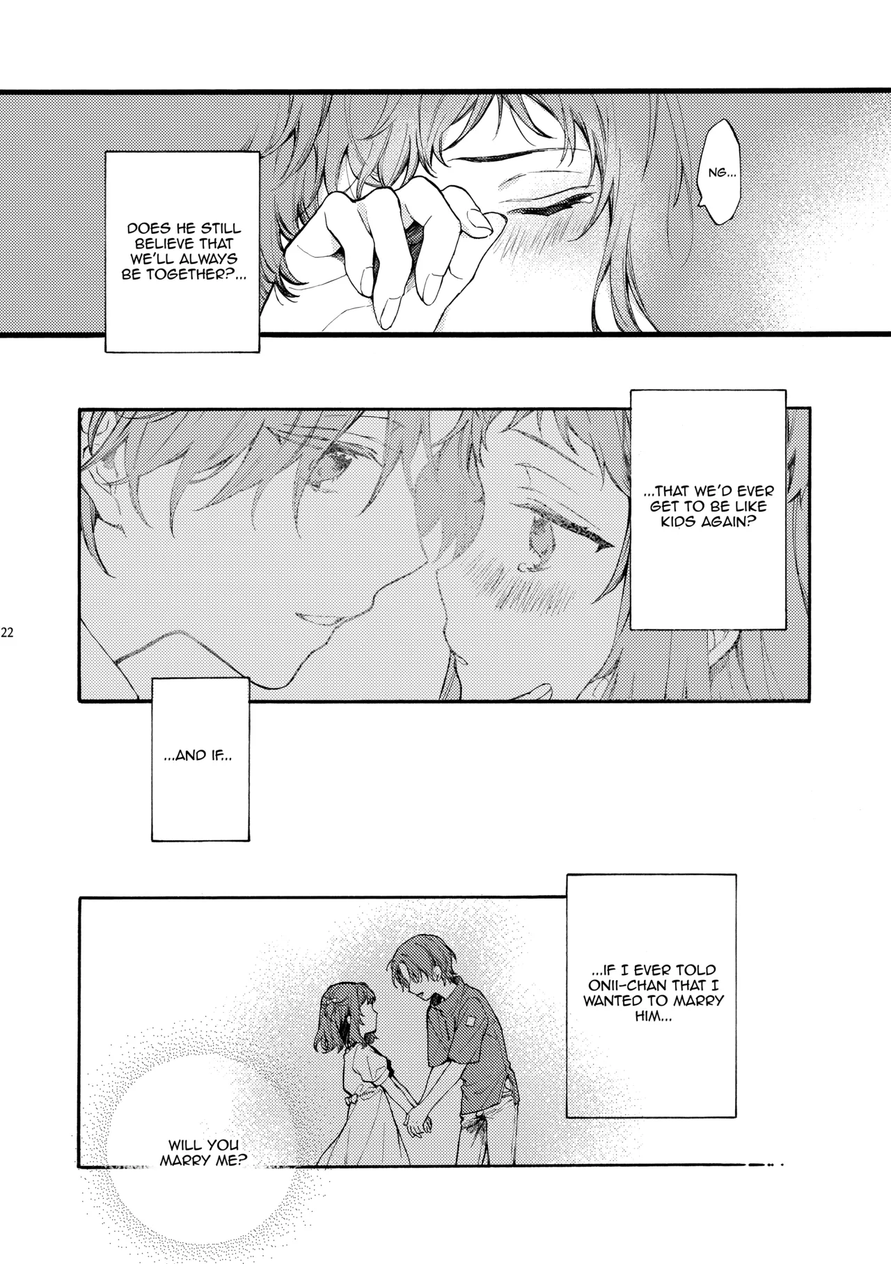 [ClockLord (Suzushiro Nerita)] Kono Hito Kareshi ja Arimasen!! (4) ~Shinomura Kyoudai no Mukashibanashi side Natsuki~ | This Guy is NOT my Boyfriend!! ~The Shinomura siblings: Natsuki side story~ [English] [Rupee] page 22 original parody - multi-work series incest hentai manga - read online free