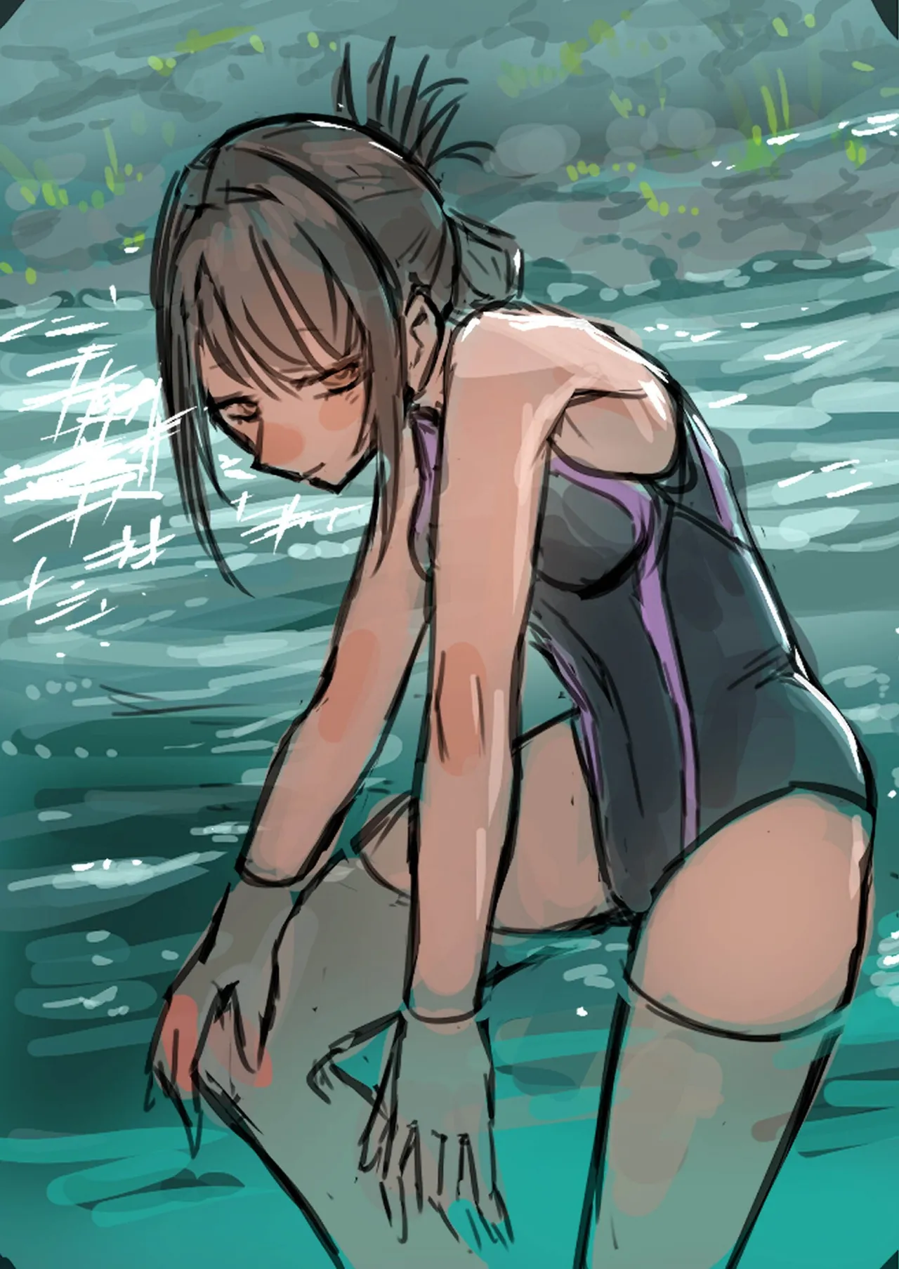 Hiyake Bishoujo ga Yuuwaku Shite Kurunda ga page 187 - sundress swimsuit hentai manga - read online free