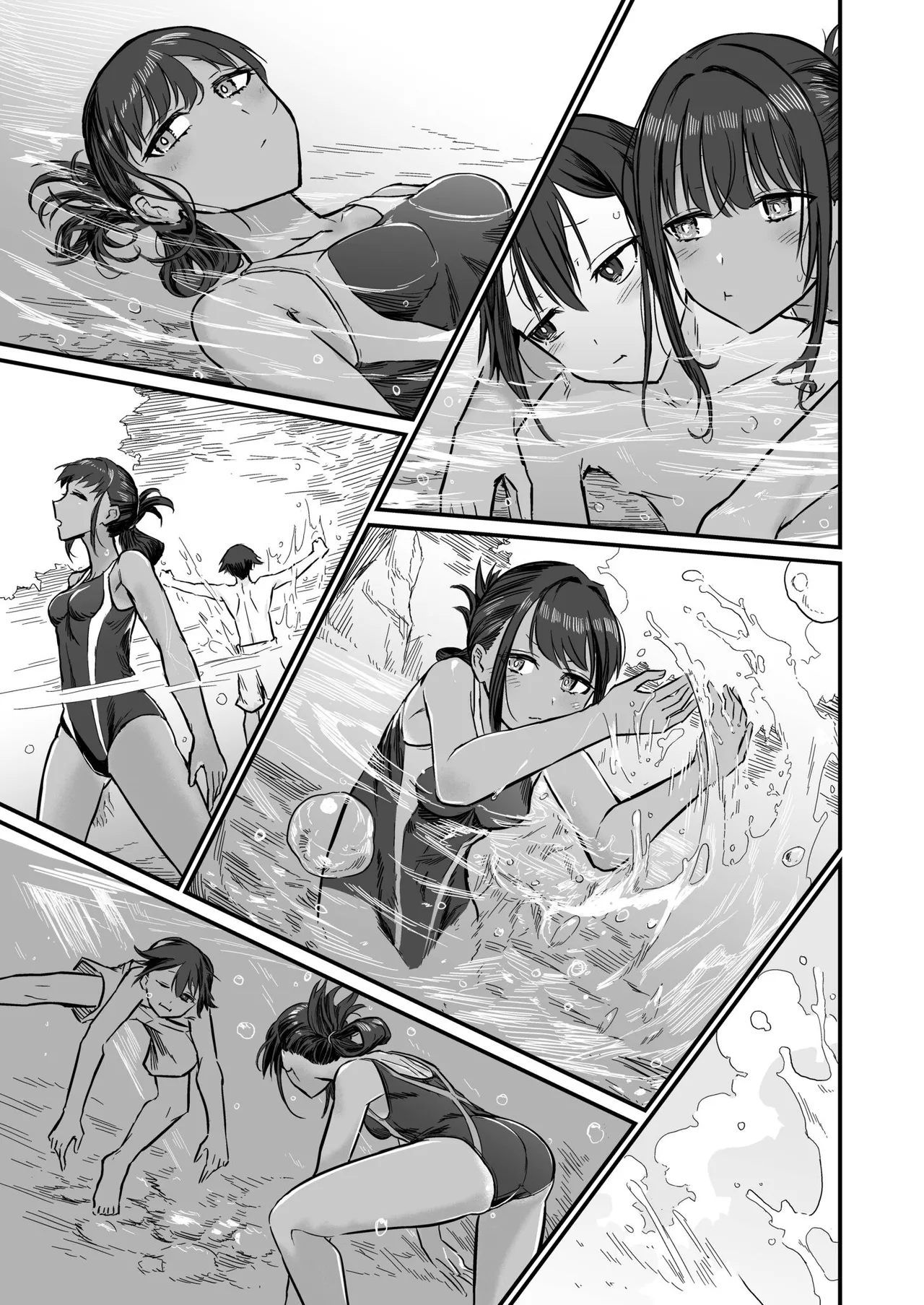 Hiyake Bishoujo ga Yuuwaku Shite Kurunda ga page 91 - sundress swimsuit hentai manga - read online free
