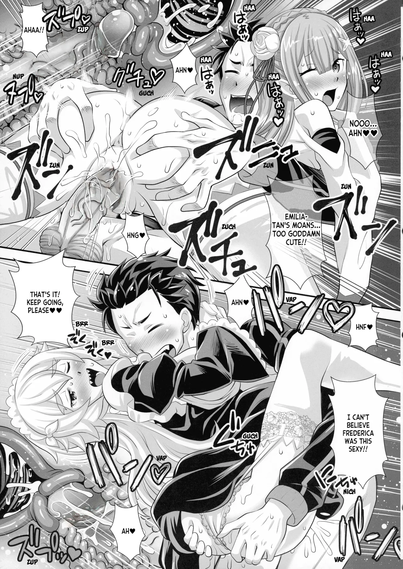 Re: Zero na Maid-san Vol. 3 Kanseiban page 35 featuring emilia re zero kara hajimeru isekai seikatsu parody - maid elf hentai manga - read online free