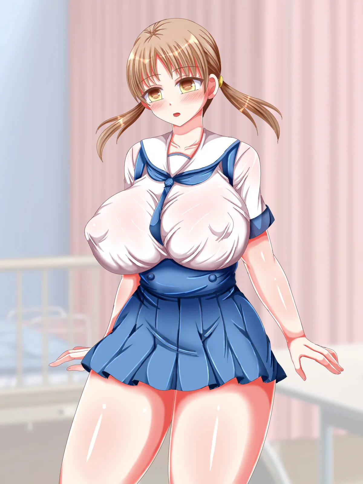 Seifuku JK ga Yasashiku Nukinuki Onasapo de Tsukushitekureru Ohanashi♪ page 75 original parody - big breasts pantyjob hentai manga - read online free