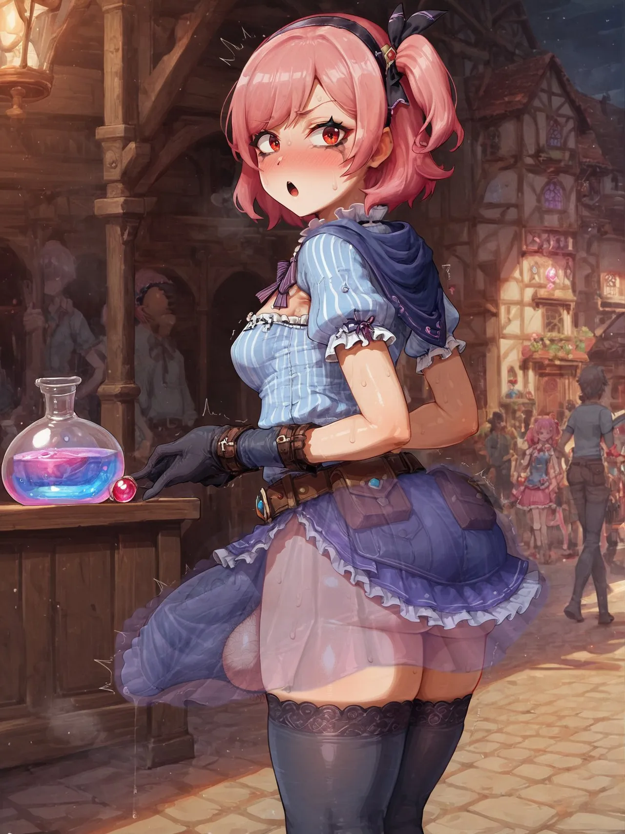 Potion show worker accidentally becomes a horribly sexy futanari monster! By Fuxdess, Part 2 page 45 - futanari transformation hentai manga - read online free