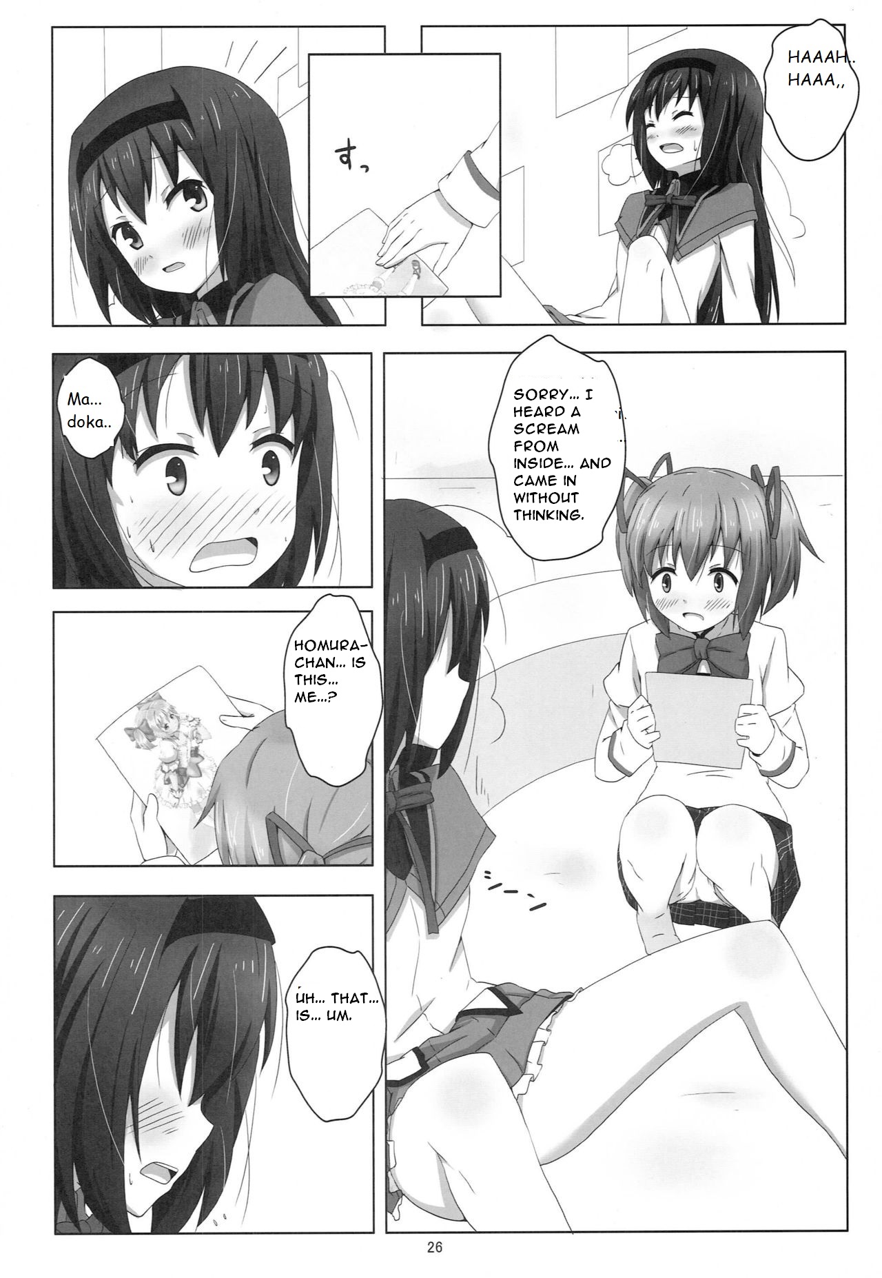 MH COMPLEX page 26 featuring homura akemi puella magi madoka magica parody - kissing magical girl hentai manga - read online free