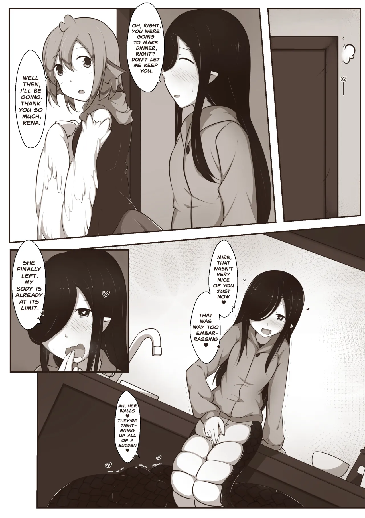 Black and White, You and Me 2 page 32 original parody - transformation monster girl hentai manga - read online free