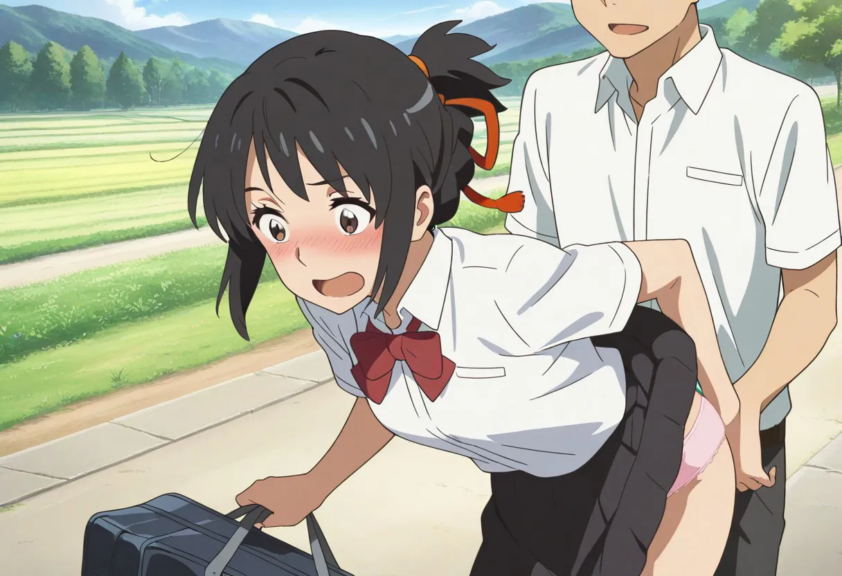 Mitsuha sex in the woods - Page 14