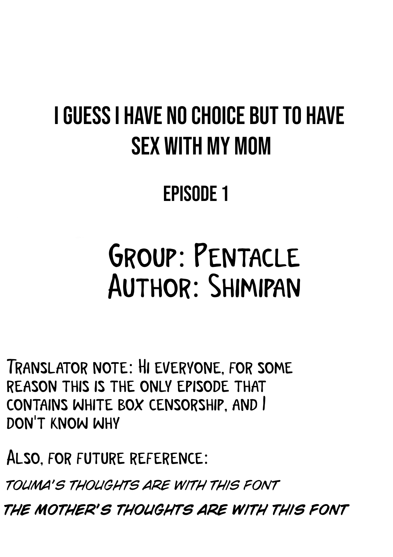 I guess I have no choice but to have sex with my mom - Page 2