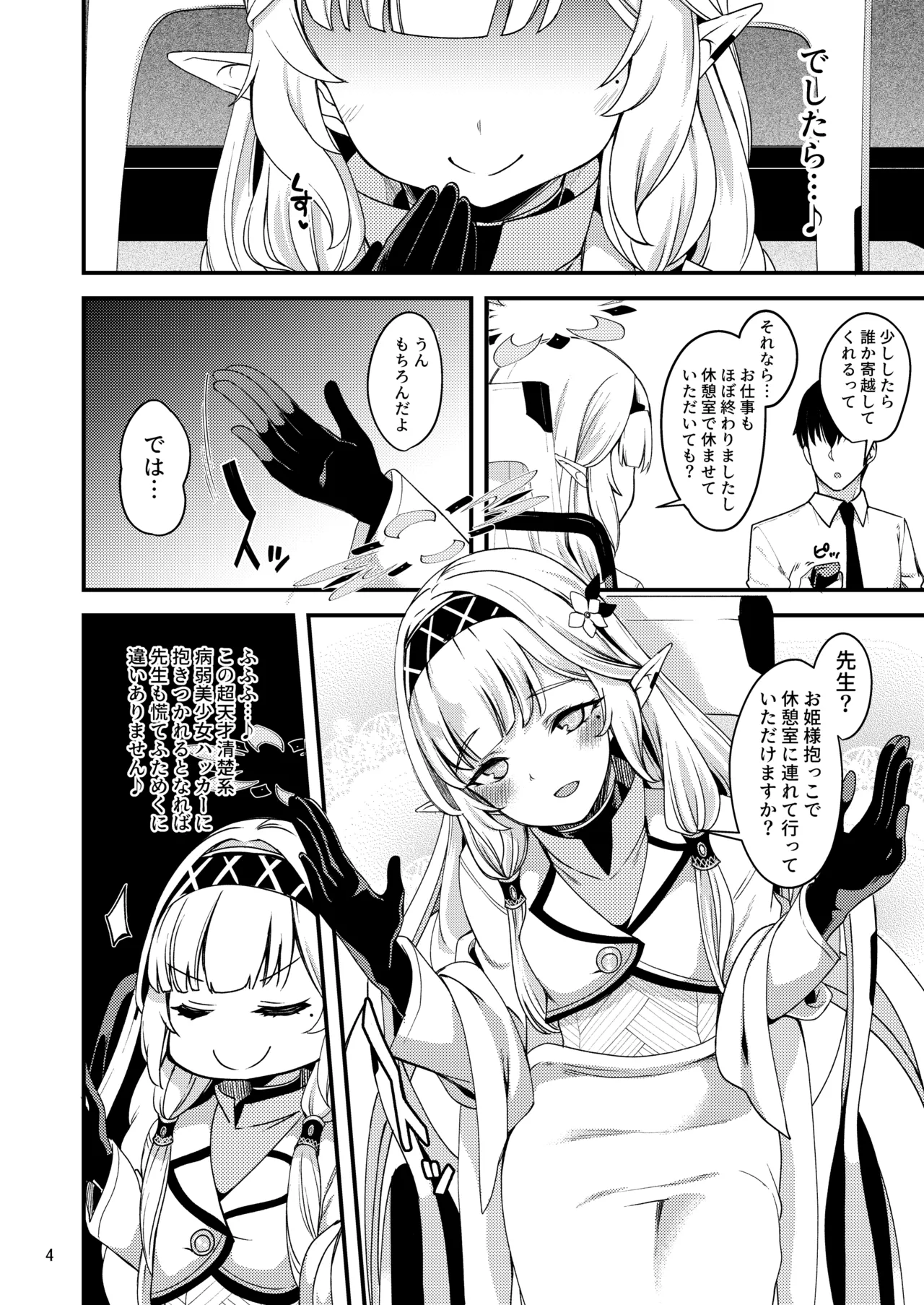 Aru Hi no Chou Tensai Ecchi Kei Byoujaku Bishoujo Hacker - Page 3