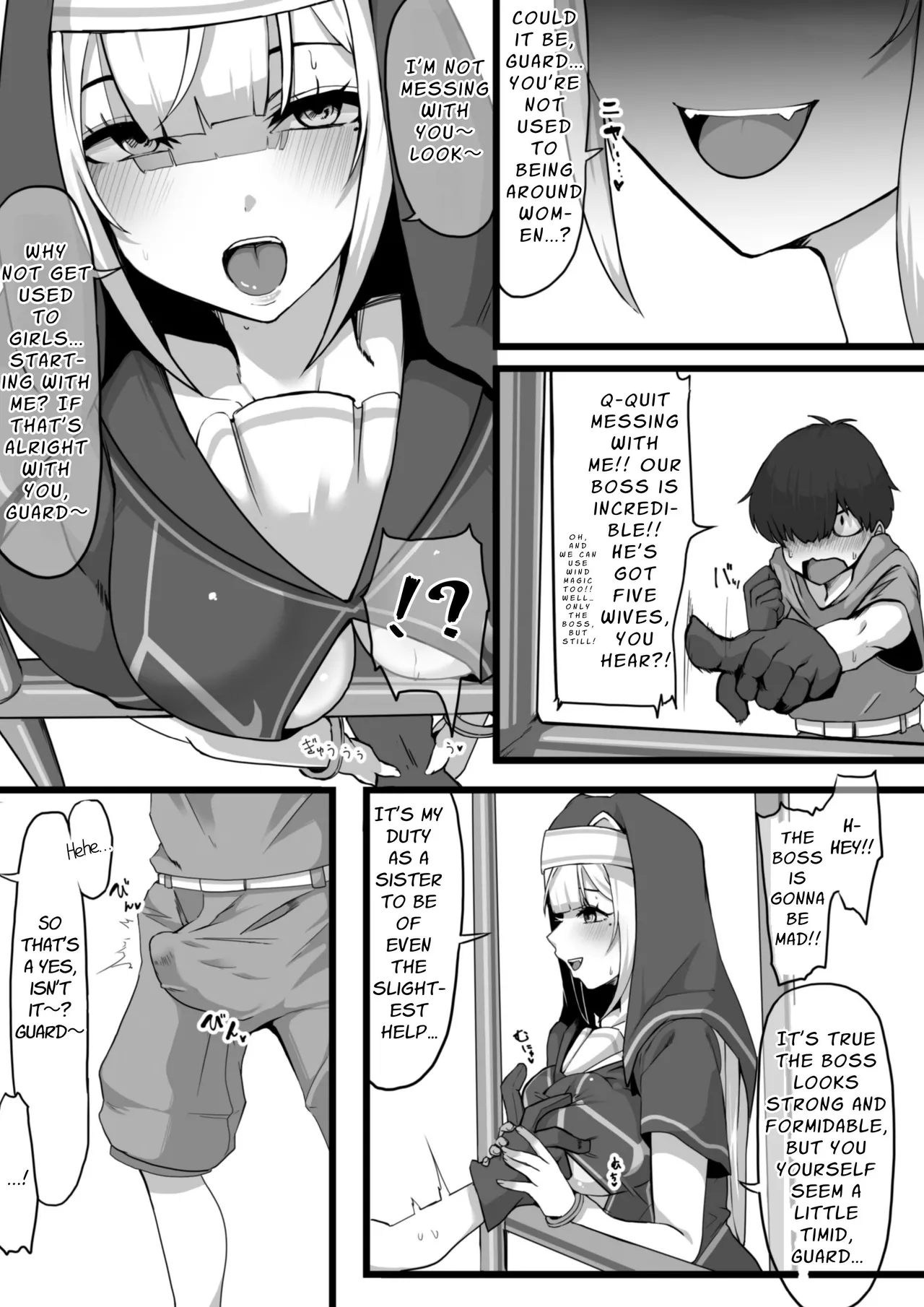 Page 2 of Ansatsusha datta Onna Souryo-san ni Yuuwaku Sarete ~Amaama Oppai Shokei Sarete Shimau Maso Kanshu-san~ | The Masochistic Guard Seduced by the Assassin Nun ~Sweet Breast Punishment~